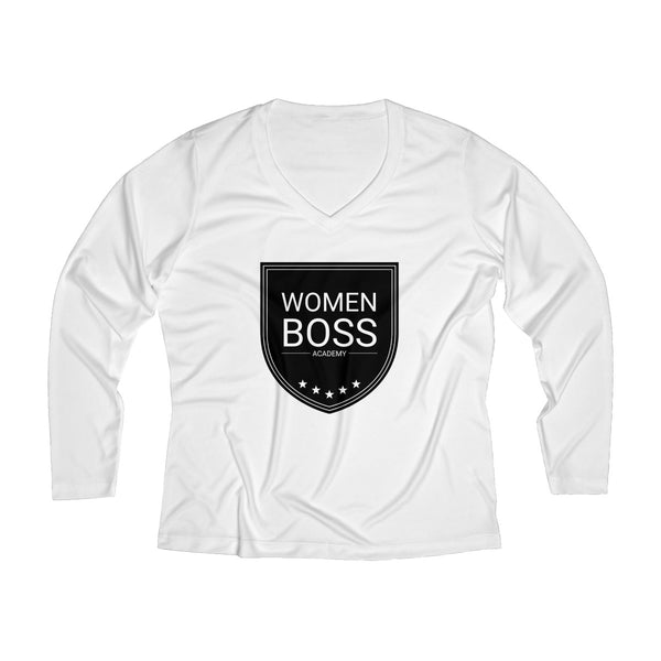 WBA Women's Long Sleeve Performance V-neck Tee