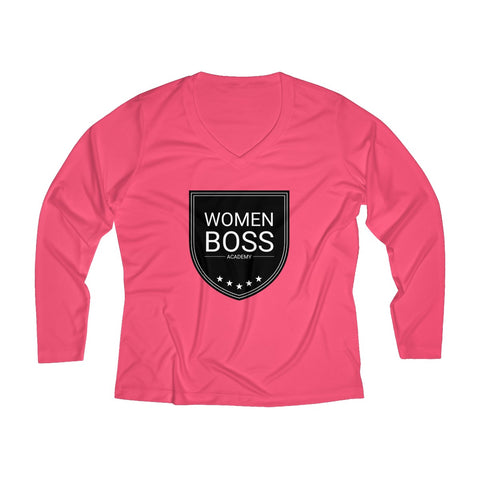 WBA Women's Long Sleeve Performance V-neck Tee